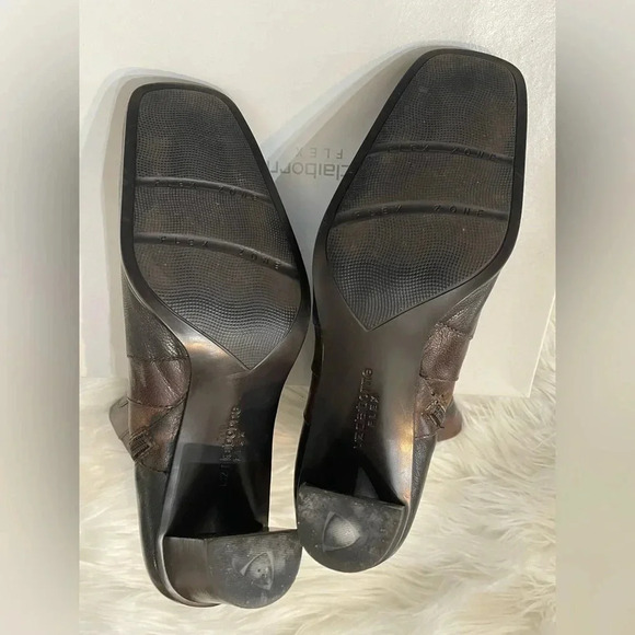 Liz Claiborne Flex Trinity Leather Ankle Boots Reddish Brown Size 8.5 - Picture 6 of 9